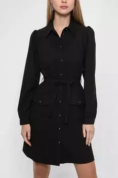 Платье-рубашка с накладными карманами Silvian Heach