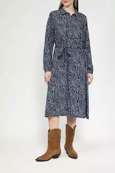 Платье-рубашка с принтом цепи UNQ