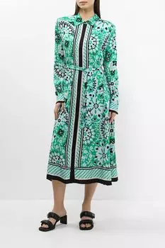 Платье-рубашка с принтом Comma