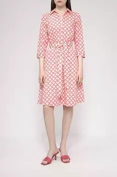 Платье-рубашка с принтом и поясом More&More