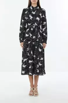 Платье-рубашка с принтом на поясе BELUCCI