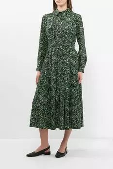 Платье-рубашка с расклешенной юбкой на поясе Auranna