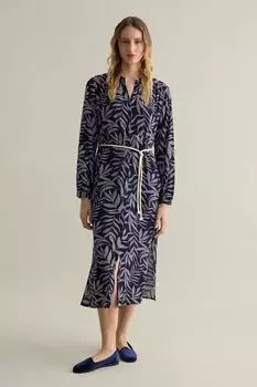 Платье-рубашка с разрезами Piombo