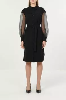 Платье-рубашка с рукавами из органзы Auranna