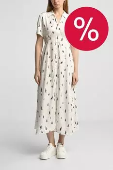 Платье-рубашка с высокой талией и принтом Tommy Hilfiger