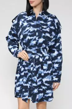 Платье-рубашка с защитным принтом PEPE JEANS