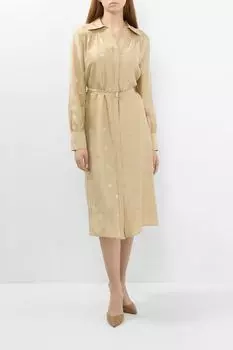 Платье-рубашка шелковое BOSS