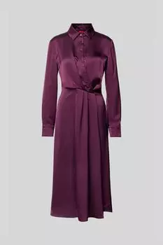 Платье-рубашка со складками спереди HUGO