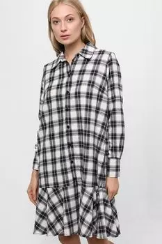 Платье-рубашка в клетку BELUCCI