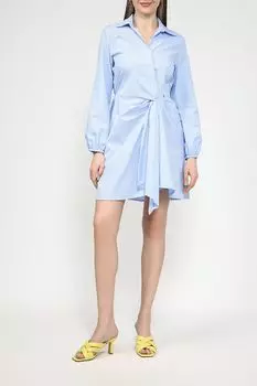 Платье-рубашка в полоску с декоративным узлом Rinascimento