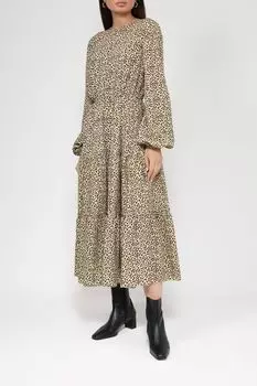 Платье с анималистичным принтом BELUCCI