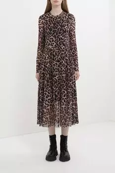 Платье с анималистичным принтом BELUCCI