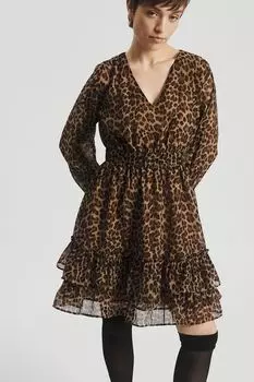 Платье с анималистичным принтом Nume