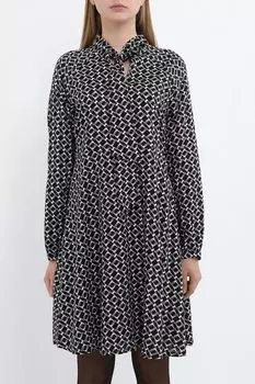 Платье с бантом и графическим принтом OVS