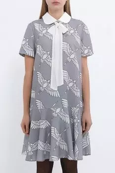 Платье с бантом и воланом BELUCCI