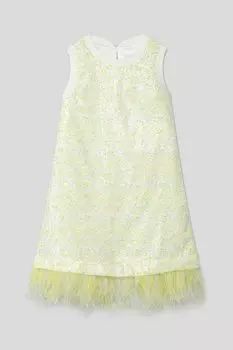 Платье с блестками и перьями Choupette