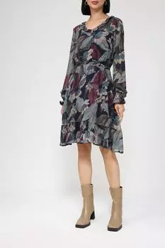 Платье с цветочным принтом из вискозы More&More