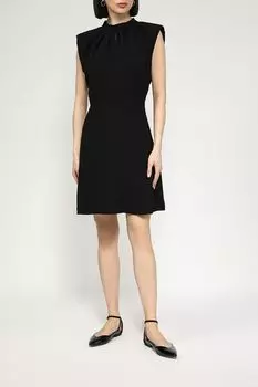 Платье с драпировкой без рукавов HUGO