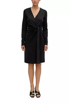 Платье с драпировкой на талии Comma