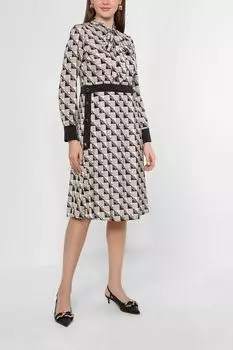 Платье с фирменным принтом Rinascimento