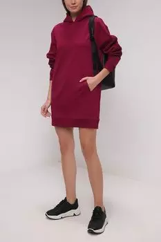 Платье с капюшоном из органического хлопка Calvin Klein Jeans