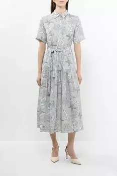 Платье с коротким рукавом и принтом Auranna