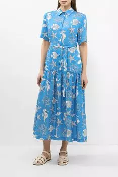 Платье с коротким рукавом с принтом Auranna