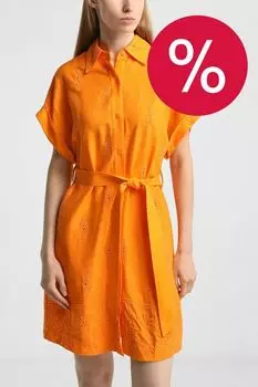 Платье с коротким рукавом с шитьем Desigual