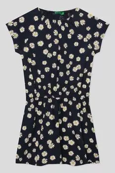 Платье с кулиской на талии Benetton