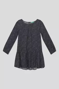 Платье с мелким принтом Benetton