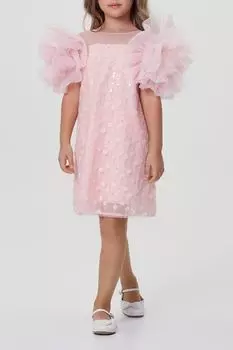 Платье с объемными рукавами и пайетками Choupette