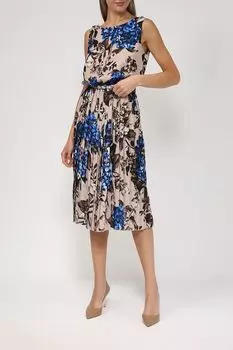 Платье с открытыми плечами и плиссированной юбкой Rinascimento