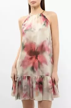 Платье с открытыми плечами и воланом Marciano by Guess