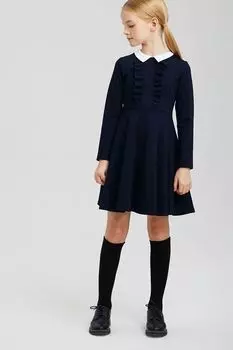 Платье с отложным воротником Silver Spoon