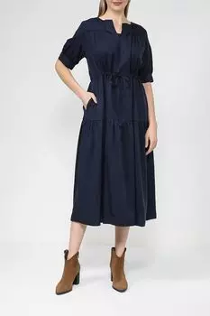 Платье с поясом на кулиске Auranna