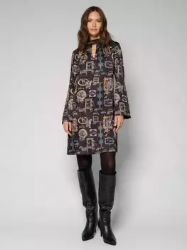 Платье с принтом ELEGANZZA