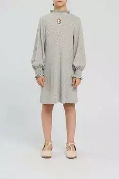 Платье с принтом и рюшами Choupette