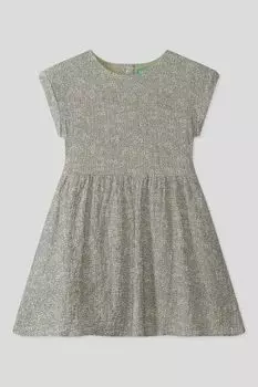 Платье с принтом приталенное Benetton