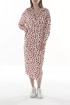 Платье с принтом Rinascimento