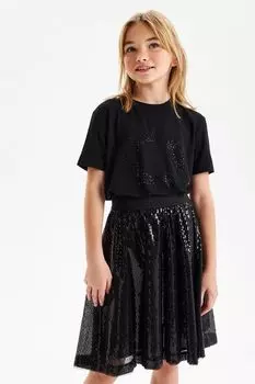 Платье с пышной юбкой и пайетками Silver Spoon Ceremony