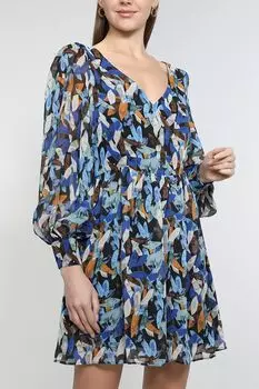 Платье с пышным рукавом Naf Naf