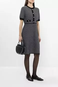 Платье с пышным рукавом приталенное BELUCCI