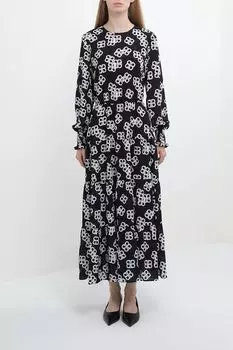 Платье с расклешенной юбкой с принтом BELUCCI