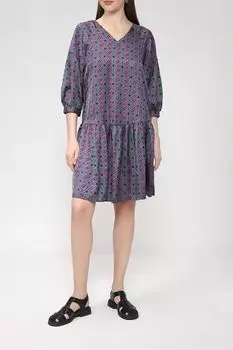 Платье с рукавами-фонариками Piombo