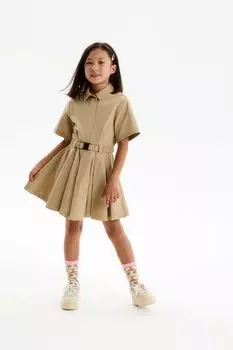 Платье с юбкой в складку с поясом Silver Spoon Life