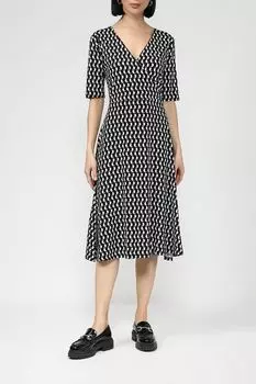 Платье с V-вырезом и графическим принтом Cinque