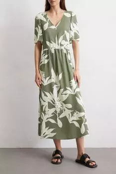 Платье с v-вырезом и коротким рукавом Marc O'Polo