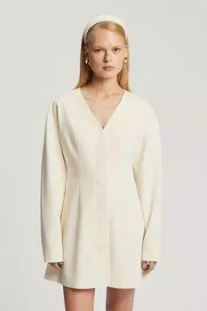 Платье с v-вырезом приталенное Nume