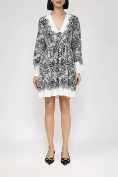 Платье с V-вырезом с цветочным принтом TWINSET