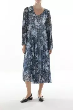 Платье с V-вырезом с принтом Marc Aurel